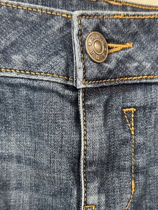 a.n.a Distressed Blue Mini Skirt med wash size 10 - Picture 7 of 13